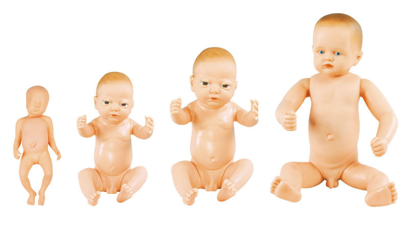 Mannequin pédiatrique de simulation de poupées nouveau-nées de bébé avec le cordon ombilical, simulation infantile