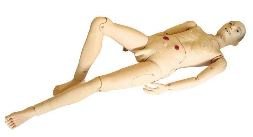 Simulateur masculin plus âgé de formation de plein de fonction de PVC de soins corps avancé de mannequin plein