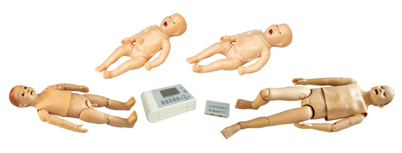 Mannequin d'auscultation d'enfant avec le bruit cardiaque normal et anormal, simulateur patient