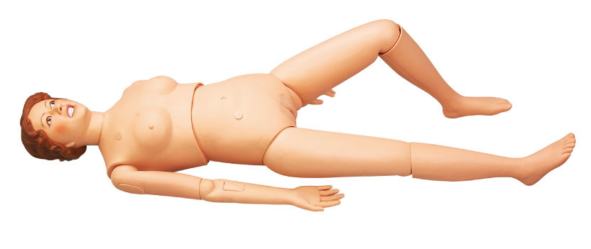 Plein modèle de formation de femelle adulte de corps de PVC de mannequin multifonctionnel avancé de soins
